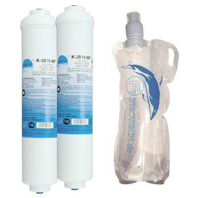 UN-2/G1 2x UNION extern water filter for SBS-fridges + bonus collapsable bottle