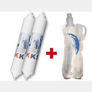 KKS-2/G1. externer Wasserfilter für SBS-Kühlschränke + BONUS Faltflasche