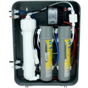 Reverse Osmosis Water Filter in a SLIM housing with permeate pump