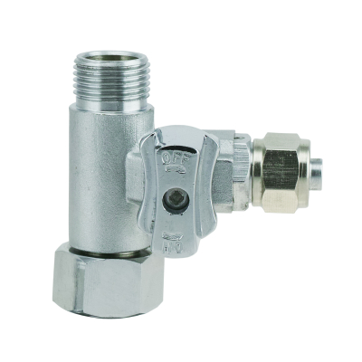 Wasseranschluss T-Stück 3/8”IGx3/8”AGx3/8” Klemmverb. (JACO)
