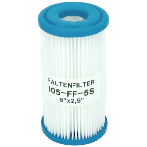 5" pleated water filter with 20µ