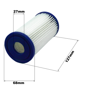 5" pleated water filter with 20µ