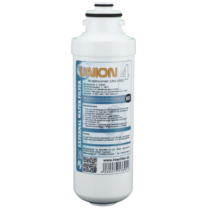 SET: Wasserfilter UNION 4 inkl. Filterkopf, 5m Schlauch 1/4Zoll (6,35mm) und Ersatzkartusche