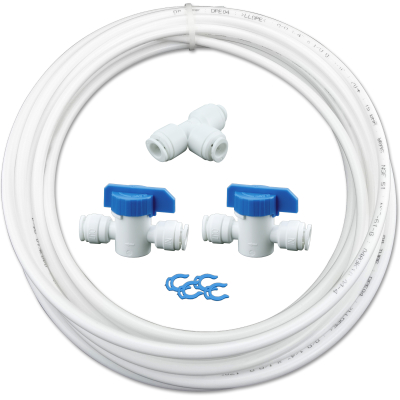 Bypass-Set: 5m Schlauch, 2xAbsperhahn 1/4", 1xT-Verteiler 1/4"